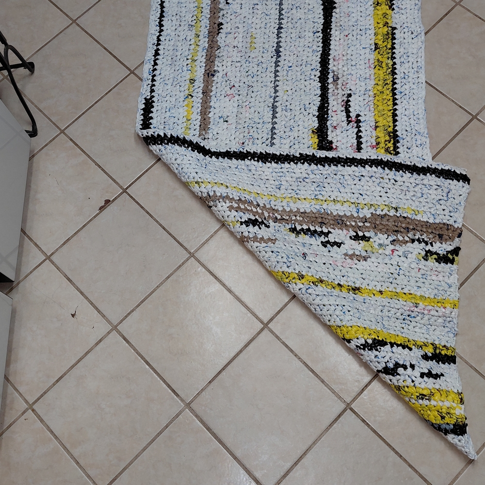Handmade Multicolor Crochet Rug - Picture 2 of 2
